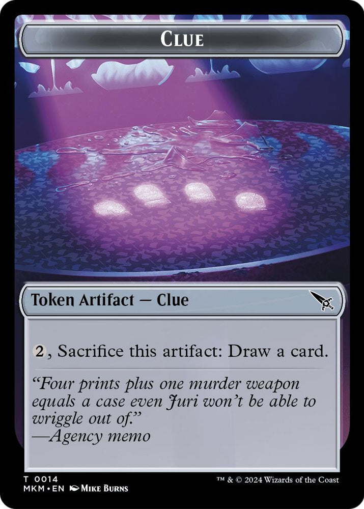 Food // Clue Token Double-Sided Token [Secrets of Strixhaven Tokens]