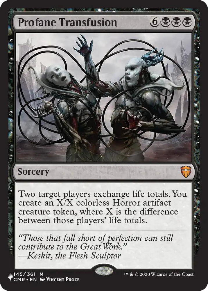 Profane Transfusion [The List]