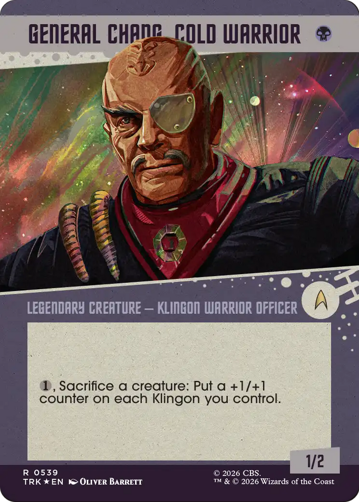General Chang, Cold Warrior (0539) (Showcase Surge Foil) [Star Trek]