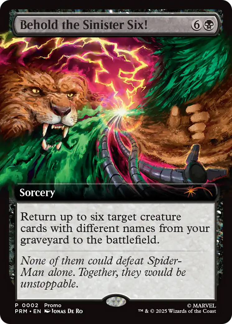 Behold the Sinister Six! Art Card (7/54) [Marvel's Spider-Man Art Series]